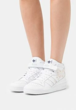 Adidas Originals FORUM MID - High-top Trainers - Footwear White/core Black