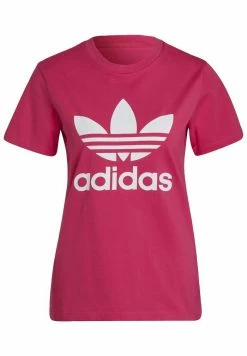 Adidas Originals TREFOIL TEE - Print T-shirt - Burgundy -Adidas Originals Shop fa60a909c626410593547eb904f509ac