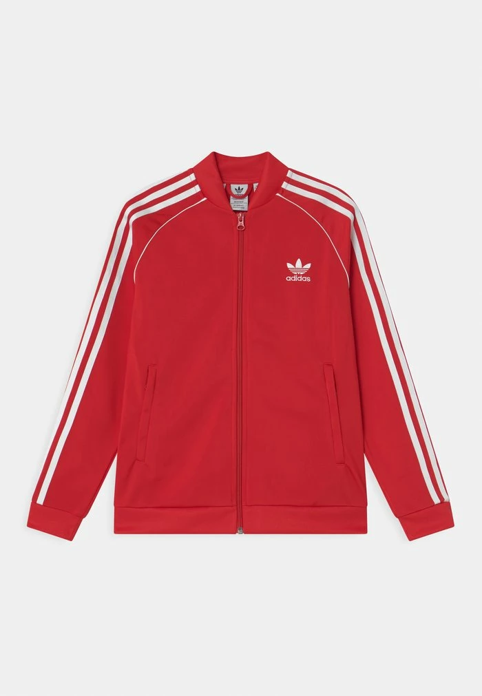 Adidas Originals Training Jacket - Vivid Red/white 1 Adidas Originals Training Jacket - Vivid Red/white
