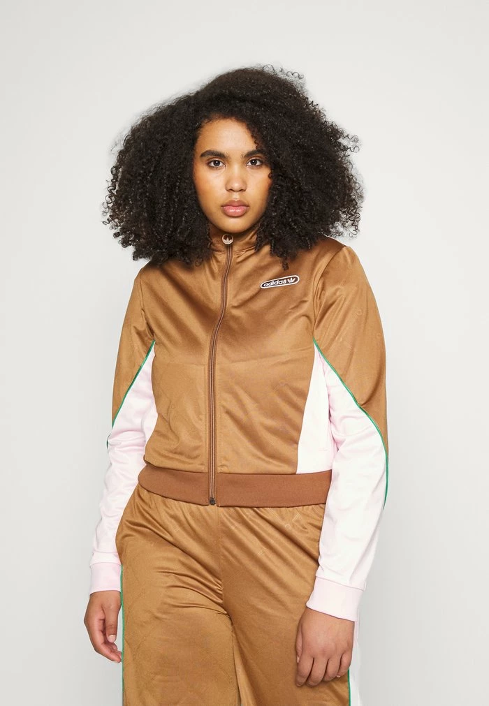 Adidas Originals TRACK - Summer Jacket - Wild Brown/clear Pink 4 Adidas Originals TRACK - Summer Jacket - Wild Brown/clear Pink - Image 4