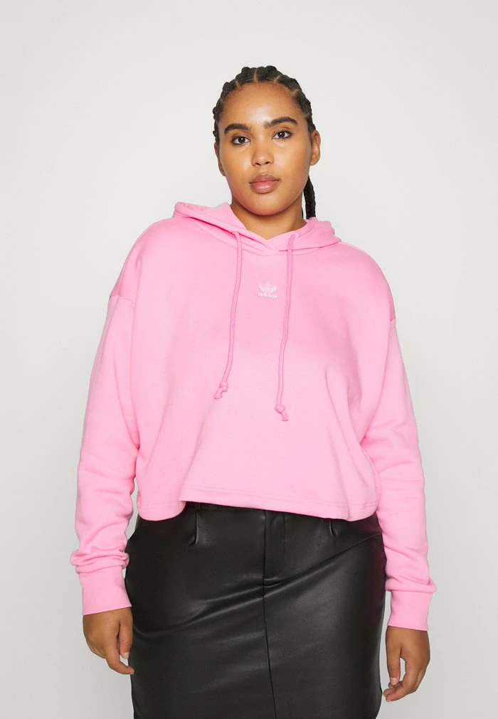Adidas Originals HOODIE - Hoodie - Bliss Pink 1 Adidas Originals HOODIE - Hoodie - Bliss Pink