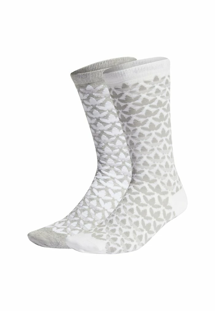 Adidas Originals MONOGRAM 2 PAIRS - Sports Socks - White 1 Adidas Originals MONOGRAM 2 PAIRS - Sports Socks - White