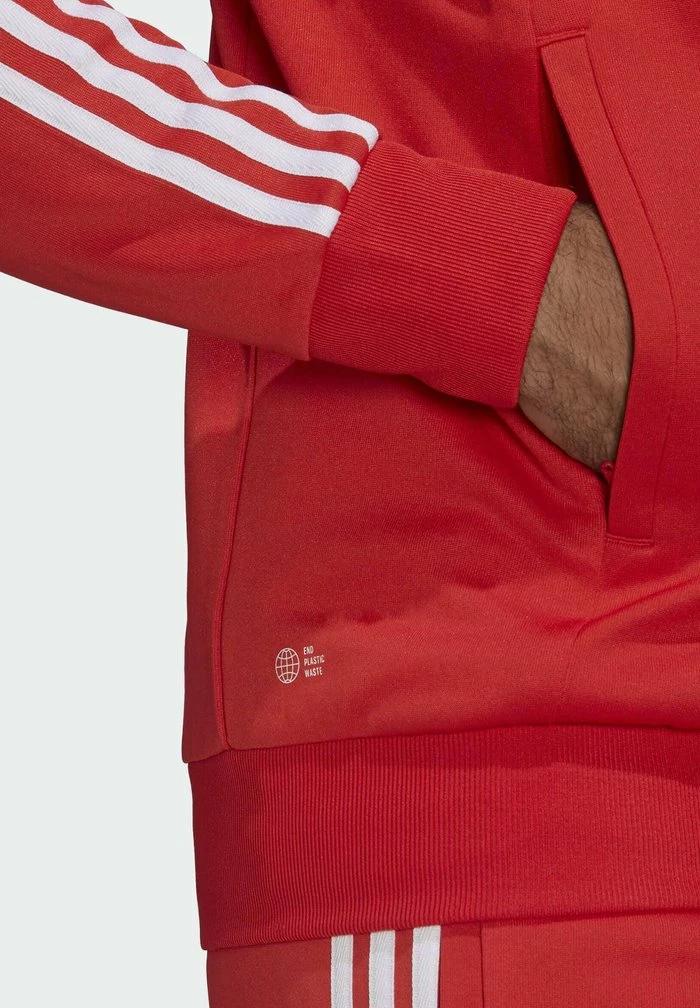 Adidas Originals Zip-up Sweatshirt - Vivid Red 6 Adidas Originals Zip-up Sweatshirt - Vivid Red - Image 6