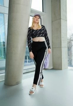 Adidas Originals ADIBREAK ADICOLOR CLASSICS PRIMEGREEN SLIM PANTS - Tracksuit Bottoms - Black