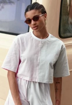 Adidas Originals CROPPED TEE - Print T-shirt - Clear Pink -Adidas Originals Shop fe60c80c11724cec8491331374aaf9d3