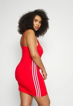 Adidas Originals DRESS - Jersey Dress - Vivid Red -Adidas Originals Shop fea41c880b9d4bf297a8ad7075961ab8