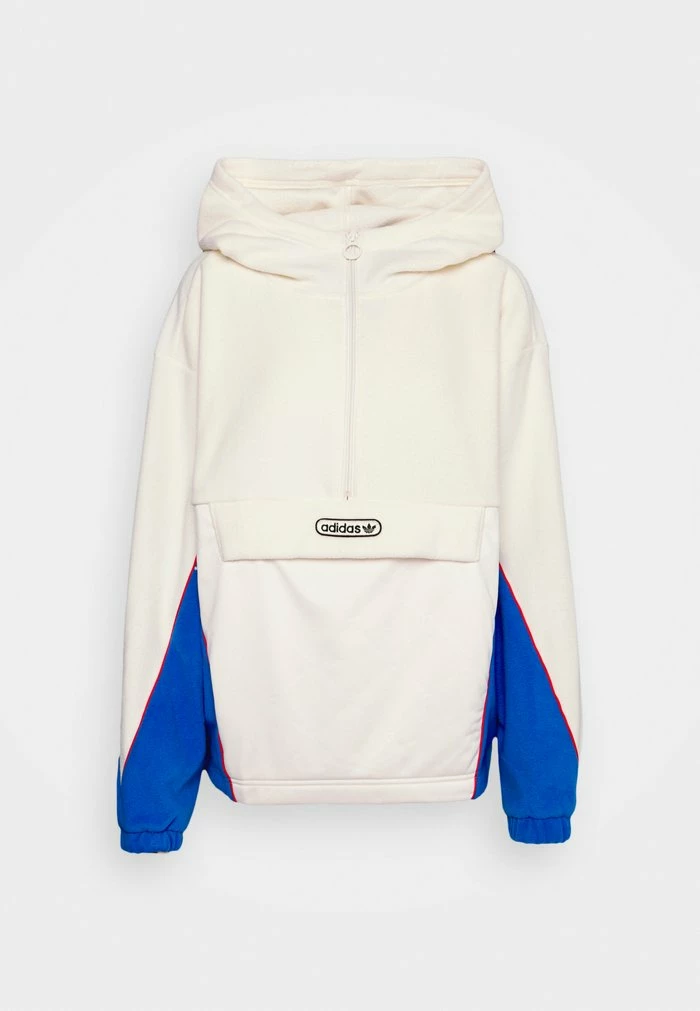 Adidas Originals HOODIE - Fleece Jumper - White/bluebird 2 Adidas Originals HOODIE - Fleece Jumper - White/bluebird - Image 2